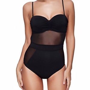 Swim - Black mesh one piece swimsuit Swim - Black mesh one piece swimsuit